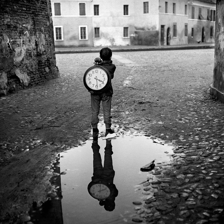 Boy with a watch, Comacchio, Italy, 1955 Piergiorgio Branzi.jpg